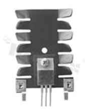 Heatsink; TO-220; 12.2x35.05x50.8mm; black; anodized aluminium; RoHS.