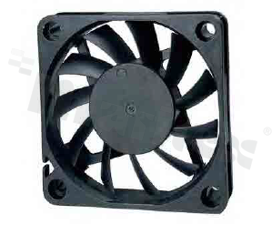 Wentylator; DC; 12VDC; 60x60x10mm; 0.381m3/min; 29.3dB.