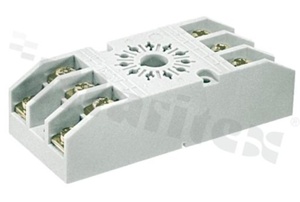 Socket for relay; 11 PIN; 10A; mounting: panel; 10A/250VAC