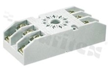 Socket for relay; 11 PIN; 10A; mounting: panel; 10A/250VAC