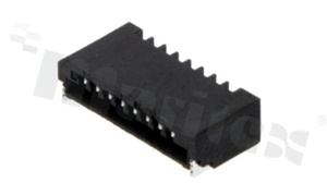 Złącze Non-ZIF do PCB; w rastrze 1.00mm; 8-stykowe; montaż: SMD; poziome