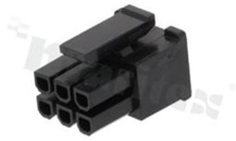 Crimp terminal housing; pitch 3.00mm; 6-contacts [2x3]; female; 2 rows; applicable wire AWG#20-24; 250V/5A