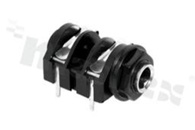 Connector: Jack 6.3mm; socket; female; ways: 3; angled 90st.; on panel mounting