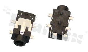 Gniazdo Jack; żeńskie; stereo; 3.5mm; SMT; 2 x styk rozwierny