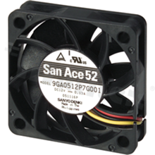 Fan; DC; 12VDC; 52x52x15mm; 0.40m3/min; 32.0dB.