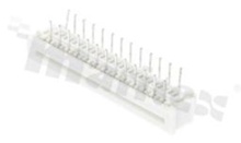 ZIF connector for FFC/FPC; pitch 1.25mm; 26-contacts; SMD; angled entry