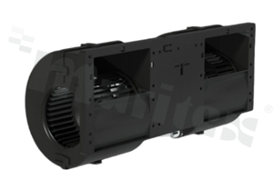 Dual Centrifugal Fan 97mm 26VDC 740W 725m3/h Ball Bearing IP24KM/IP69K, PWM, Alarm