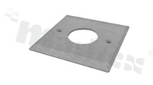 Front SP-STANDARD-TOPPLATE-SQUARE-316L-PL, size: 96,0x96,0mm, height: 5,3mm, steel 316L