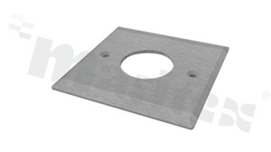 Front SP-STANDARD-TOPPLATE-SQUARE-316L-PL, obudowa, wymiar: 96,0x96,0mm, wysokość: 5,3mm, stal 316L