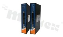 Industrial 1-port USB to 8-port RS-232 serial media converter; supply 12-48VDC; operating temperature -40+70 deg.C; DIN rail mountable