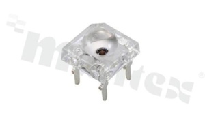 Dioda LED sygnalizacyjna; THT; 5mm super flux; niebieski; 470nm; 8000mcd/20mA; 2.8-4.0V; water clear; 40 stopni