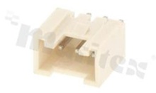 Header for PCB; pitch 2.00mm; 3-contacts; THT; male; top entry