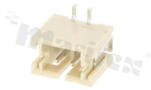 Złącze Kablowe do PCB; w rastrze 2.00mm; 2-stykowe; montaż SMD; męskie; pionowe; 100V/2A