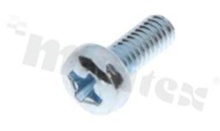 Śruba M4x6; łeb walcowy; DIN7985-ISO7045; aluminium anodowane P65; Philips PH2.