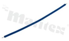 Single core cable; insulated; blue; total length 100mm; stripped / tinned 3mm both ends; AWG24