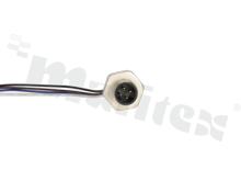 Złącze: M12; męskie; PIN: 4; 4A; IP67; proste; wtyk; 0.5m