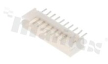 Header for PCB; pitch 2.00mm; 10-contacts; THT; male; top entry; 100V/2A
