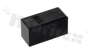 Electromagnetic relay; contact rating current 8A; coil voltage 24VDC; 2 changeover contacts (2C); coil power 400mW; 8A/24VDC; 8A/250VAC