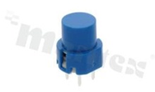 Przełącznik Tact Switch; THT; wymiary korpusu: D=12mm; h=13.00mm; pionowy; o sile nacisku 200gf; przycisk okrągły