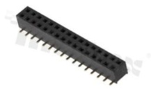 Listwa stykowa do PCB; w rastrze 2.00mm; 2x16 styków; montaż: SMD; żeńska; prosta; dwurzędowe; H=4.0mm