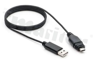 Receptacle USB, 2.0, type A, 1A, front side nut, PCB, IP68