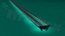 Lens for LED high power; angle: oval 34 x 95 degrees ; Number of LEDs: optyka liniowa; Dimensions: 1200x11mm; Height: 5mm; material: PMMA; Fastening: snaps
