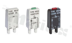 Module M41G, supply voltage 6/24V DC, LED color green, for socket:: GZM2, GZM3, GZM4, GZT2, GZT3, GZT4, GZM80, GZM92, GZT80, GZT92, GZ96