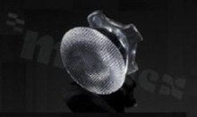Lens for LED high power; angle: 29 to 34 degrees FWHM; Number of LEDs: 1; Dimensions: round 22mm; Height: 11.7mm; meterial: PMMA; Fastening: pin; tape