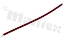 Single core cable; insulated; red; total length 100mm; stripped / tinned 3mm both ends; AWG24