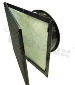 Fan guard; snap-on louvered; 120V; 320x320x122.5mm; 850CFM; 2700RPM; 69.0dB.