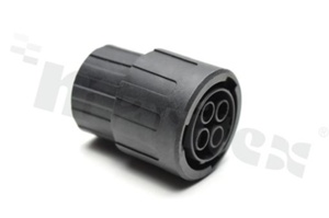 Standard Connector circular; Strt plug w endcap 4 pins; SZ 16 Pin