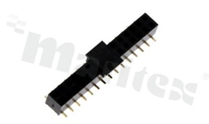 Pin Header; pitch 2.00mm; 2x15 pins; assembly: SMD; female; straight; double row; H=4.3mm
