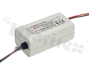 Zasilacz impulsowy; LED; 12.6W; 9-18V; 700mA; 90-264VAC; 127-370VDC; IP42