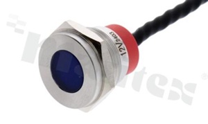 Signal lamp; IP65; red illumination; LED 12V.