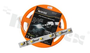LED Tape nFlex Standard 300LED, 5m/reel, <b>cool white 5000K, 12V DC</b>, 37.5W, IP20, RoHS