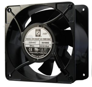 Wentylator; AC; 230V; 180x180x89mm; 361/409CFM; 2700/3175RPM; 62dBa.