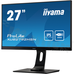 Monitor 27", IPS, 1920x1080, brightness 250 nits, 16.7M colors, contrast 1000:1, view angle 178/178, HDMI, DP, USB-C, USB-HUB (2x 3.0), USB-C dock, LAN, speakers 2x 2W, power supply 100-240V AC, VESA