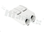 Złącze sprężynowe wtykowe; raster 4mm; zatrzaskowe z przyciskiem zwalniającym; 2-stykowe; poziome; SMD; do przewodów 0.2-0.75mm2; UL: 320V/9A