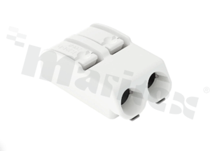 Złącze sprężynowe wtykowe; raster 4mm; zatrzaskowe z przyciskiem zwalniającym; 2-stykowe; poziome; SMD; do przewodów 0.2-0.75mm2; UL: 320V/9A