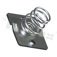 Battery holder; spring contact; AA, CR2, A, 17500, 18350, 18649