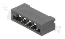 Złącze Non-ZIF do PCB; w rastrze 2.54mm; 4-stykowe; montaż: THT; pionowe