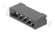 Non-ZIF connector for FFC/FPC; pitch 2.54mm; 4-contacts; THT; top entry