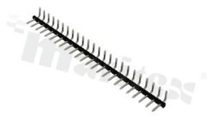 Pin header; 2-pins; R/A; 5.00mm pitch