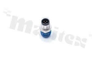 Terminator male(5pins), metal thread, 4A, IP68, UL