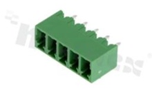 Listwa zaciskowa rozłączalna; w rastrze 3.81mm; 5-torowa; męska; pionowa; zabudowana; UL 300V/8A; TUV:250V/7A