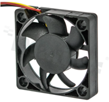 Fan; DC; 12.0VDC; 50x50x10mm; 0.20m3/min; 25.10dB.