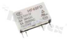 Przekaźnik elektromagnetyczny; prąd znamionowy 5A; napięcie cewki 12VDC; pojedynczy styk zwierny (1A); 5A/30VDC; 5A/250VAC