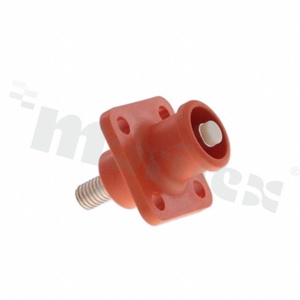 Connector power heavy duty power; SurLok Plus; socket; 5.7mm; orange