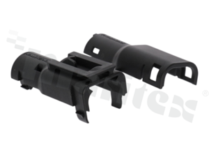 Connector backshell; ATM; 4 positions; straight; black; cable mount; Imax = 13A; pin size: 16; (AWG22-16); -55+125 deg.C; IP67