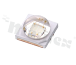 LED mid-power; SMD; 3535 PLCC2; UV-A; 415-435nm; 355-480mW/350mA; 2.85-3.85V; water clear; 130 degrees; 3.45x3.44x1.9mm